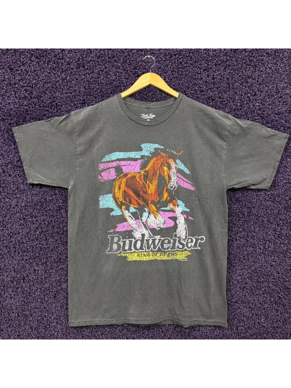 Budweiser King of Beers Clydesdales T-Shirt Size Large